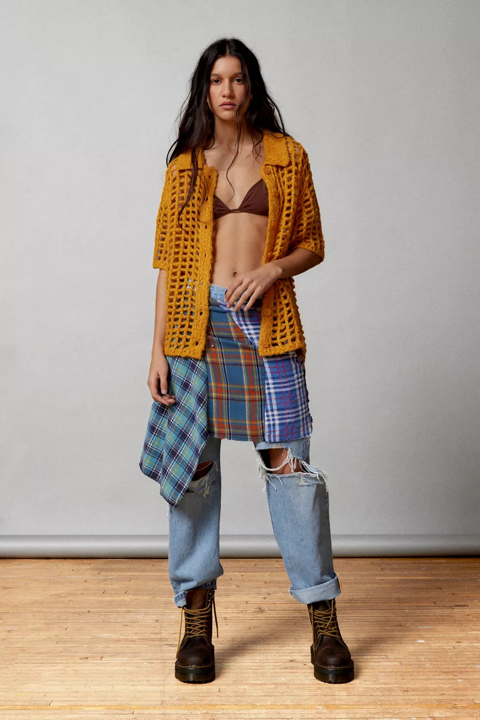 BDG Osaka Open-Knit Polo Sweater | Urban Outfitters (US and RoW)