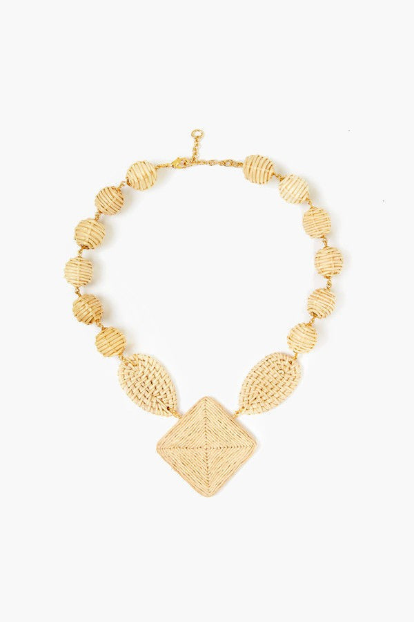 Raffia Ball Necklace | Tuckernuck (US)