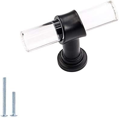 goldenwarm 10 Pack Black Drawer Knobs Acrylic Cabinet Knobs - Black Cupboard Knobs Crystal Cabinet K | Amazon (CA)