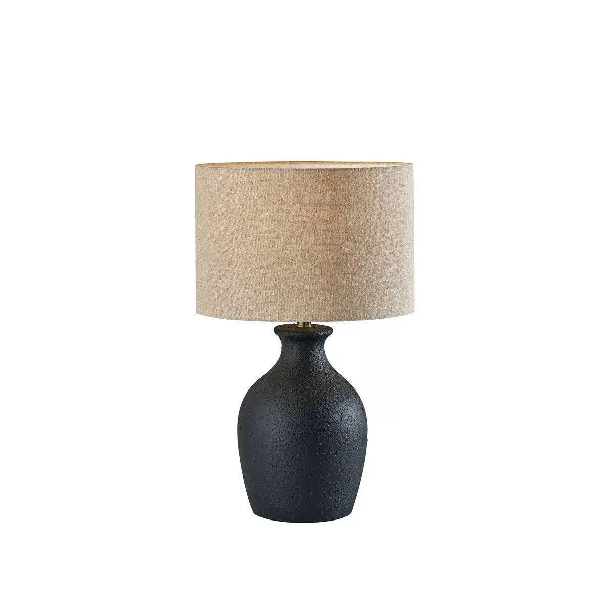 Margot Table Lamp Textured Ceramic Black - Adesso | Target