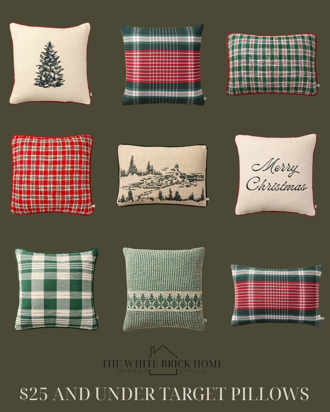 Brand new releases from Target that are $25 and under! Mix and match any of these for a festive feeling this holiday season! 

Holiday, Christmas, Christmas decor, Christmas decorations, holiday decorations, target, target home, target home decor, home decor, holiday home decor, throw pillows, throw pillows Christmas, target throw pillows, hearth and home Christmas 

#LTKHome #LTKSeasonal #LTKFindsUnder50