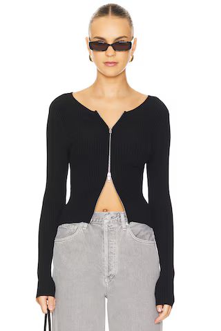 Good American Virgo Sweater in Black001 from Revolve.com | Revolve Clothing (Global)