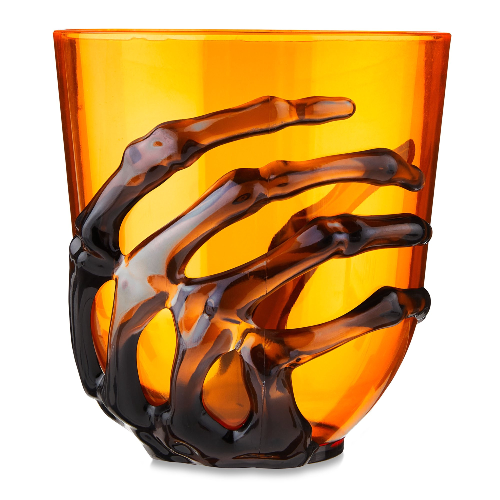 Halloween 14.5 oz Skeleton Hand Plastic Tumbler, Orange, Partyware, Way to Celebrate | Walmart (US)