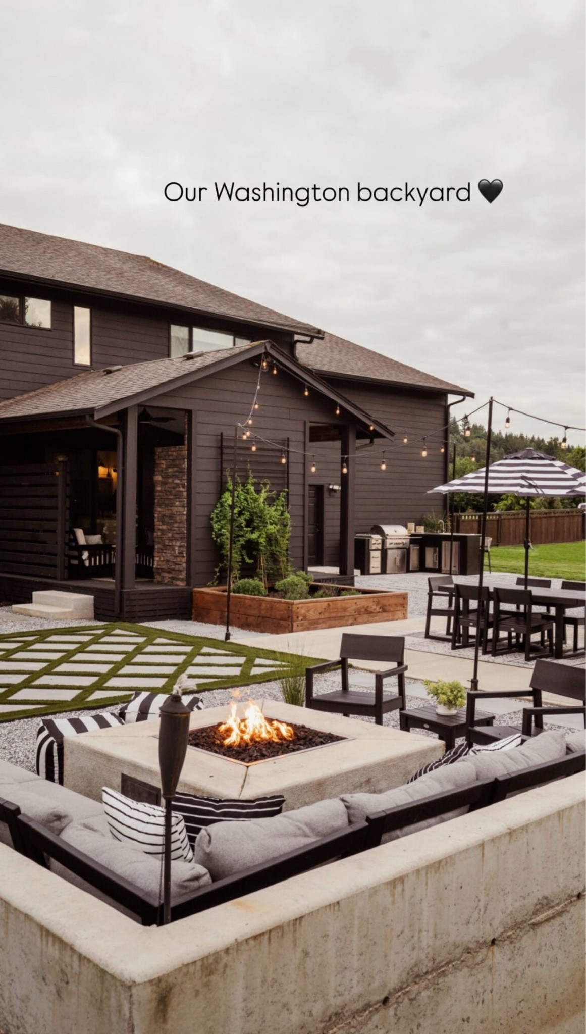 Backyard goals. From the fire pit seating to the outdoor dining space, every detail of this outdoor living area is designed for summer entertaining.

#LTKSeasonal #LTKHome