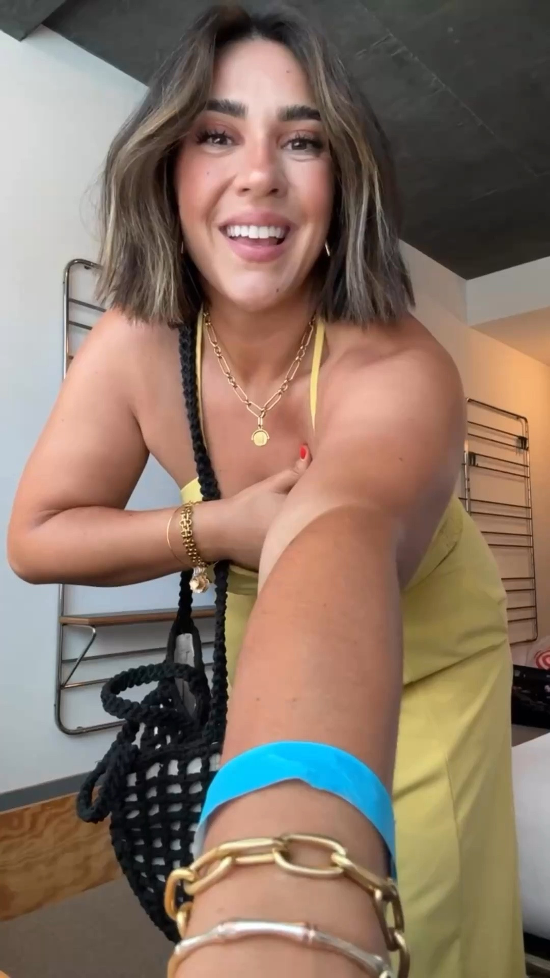 One of my favorite Amazon dresses ever ads a boxy inverted triangle, so dang flattering and comes in a bunch of colors! Just wearing cakes. I did a M!