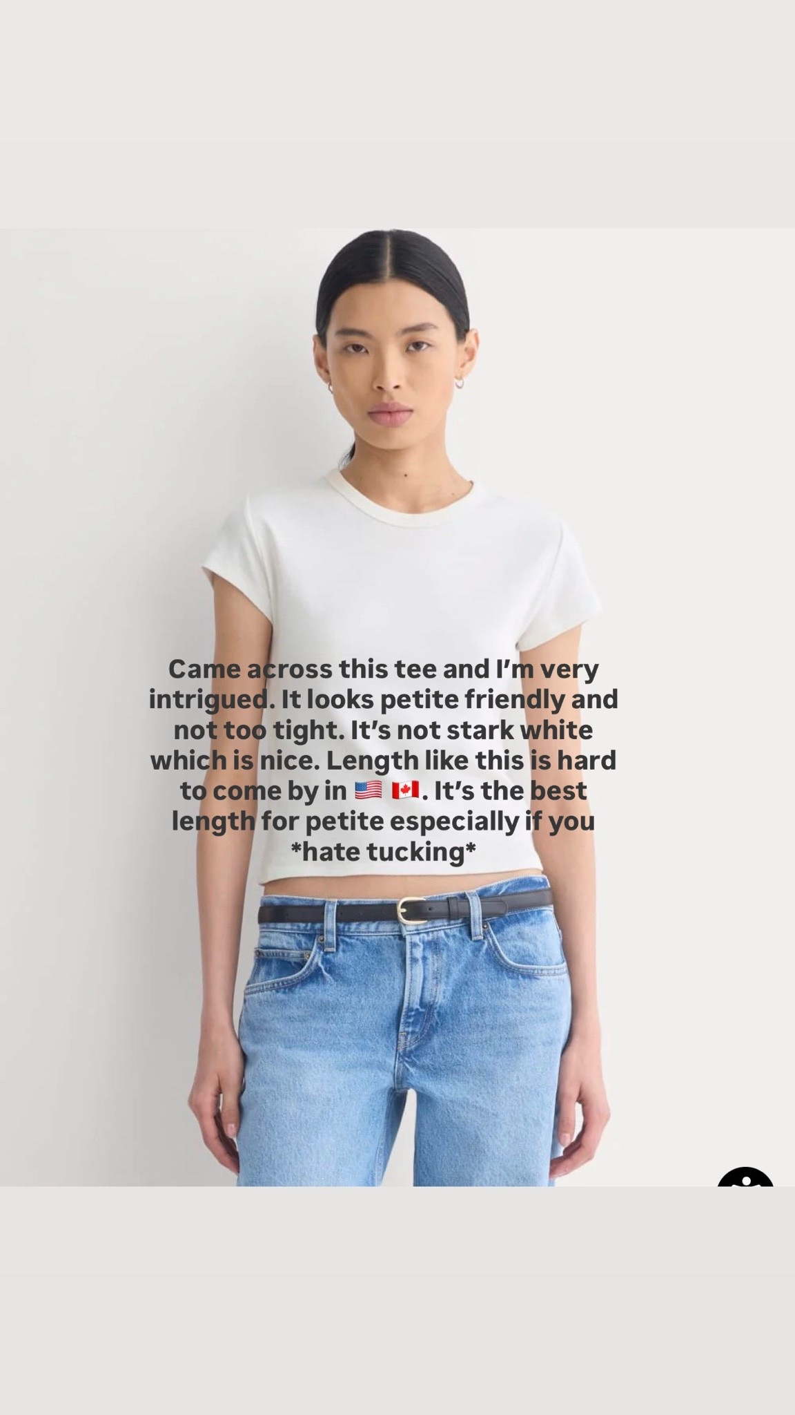 Petite friendly tee. I would take S.

#LTKcanada #LTKsummer #LTKpetite