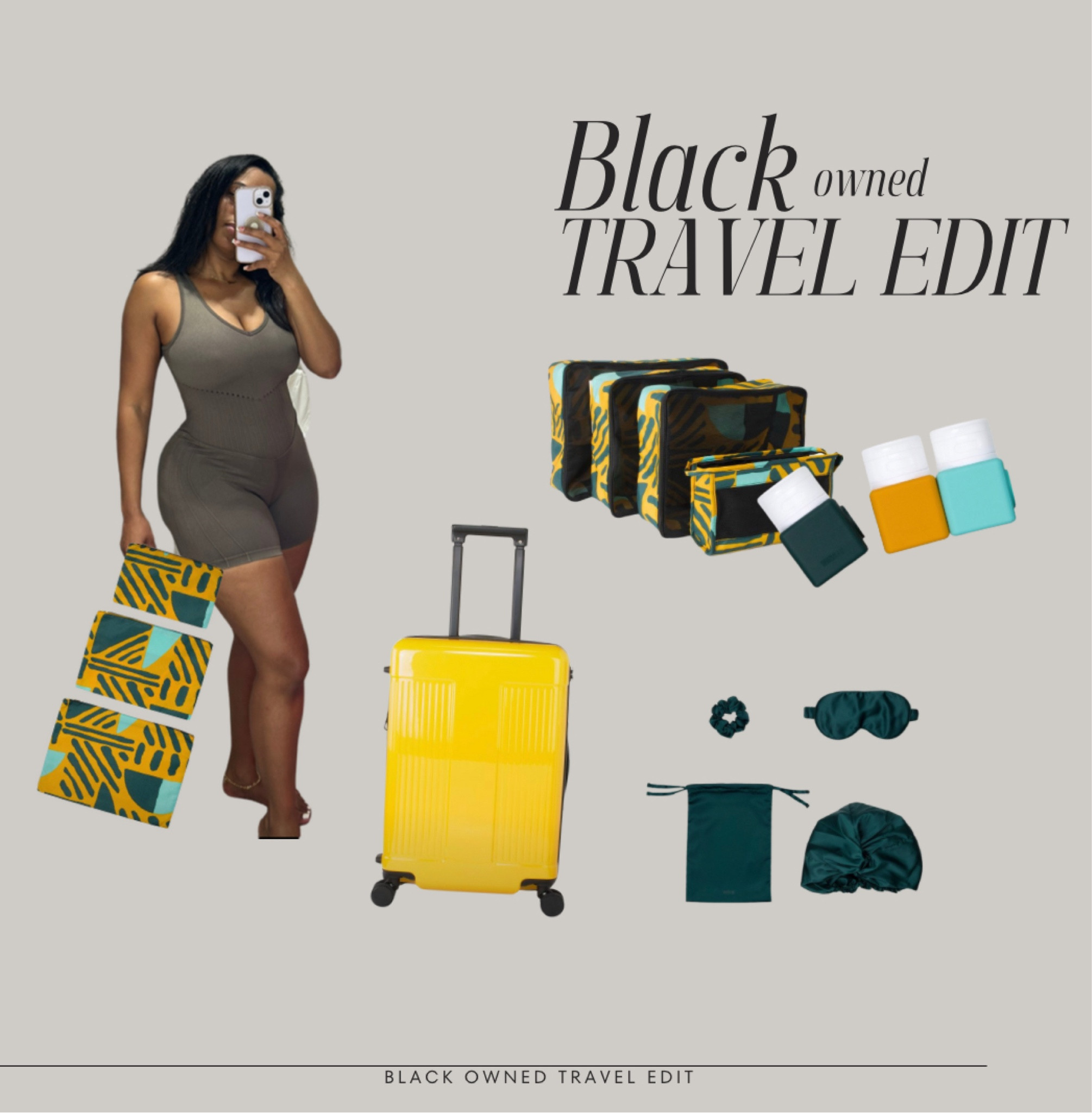 Travel essentials from #Target. #Travel #BlackOwned
—
I’m wearing a small in the romper. 