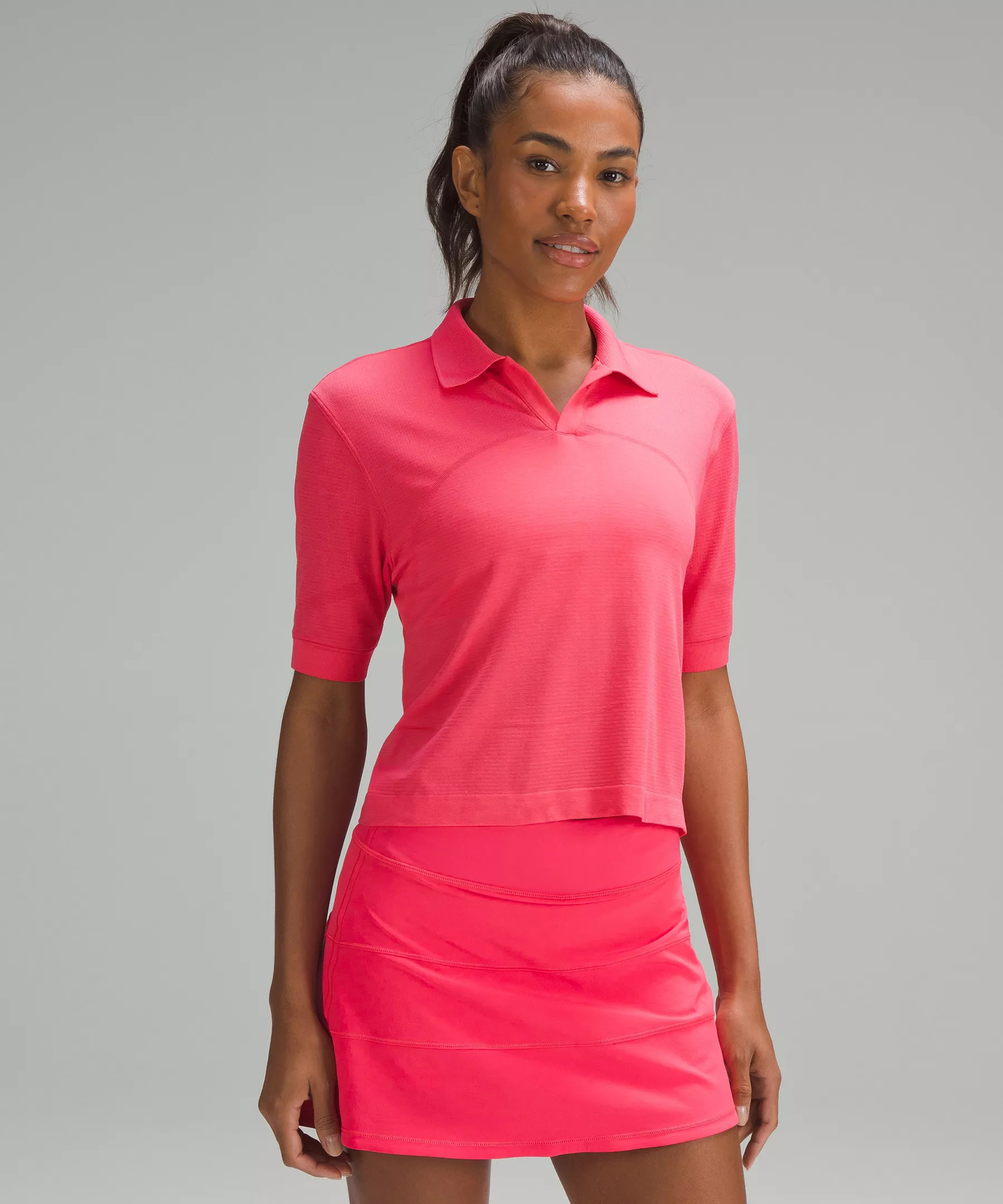Swiftly Tech Relaxed-Fit Polo Shirt | Women's Short Sleeve Shirts & Tee's | lululemon | Lululemon (US)