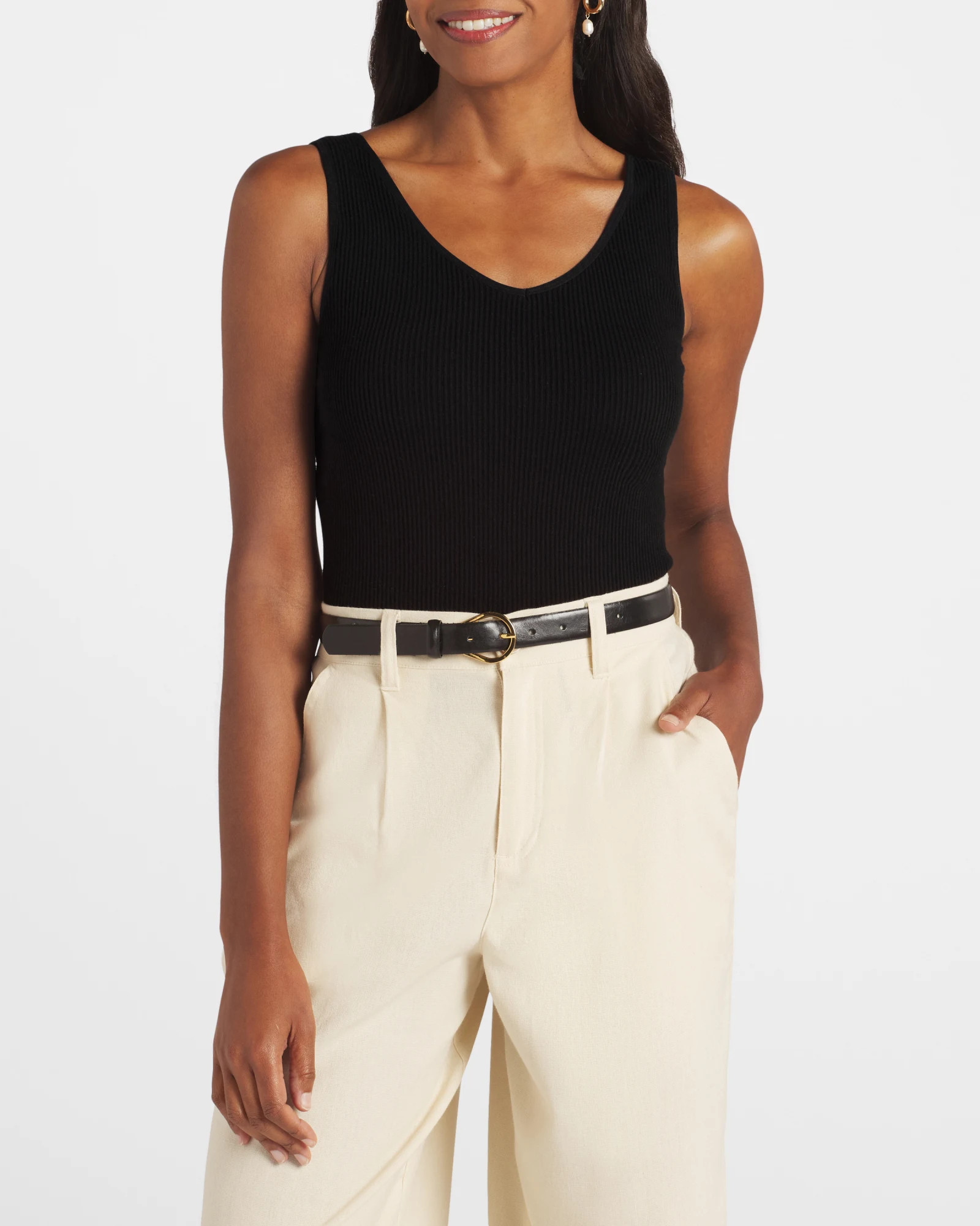 Jubair V Neck Knit Tank | Stitch Fix