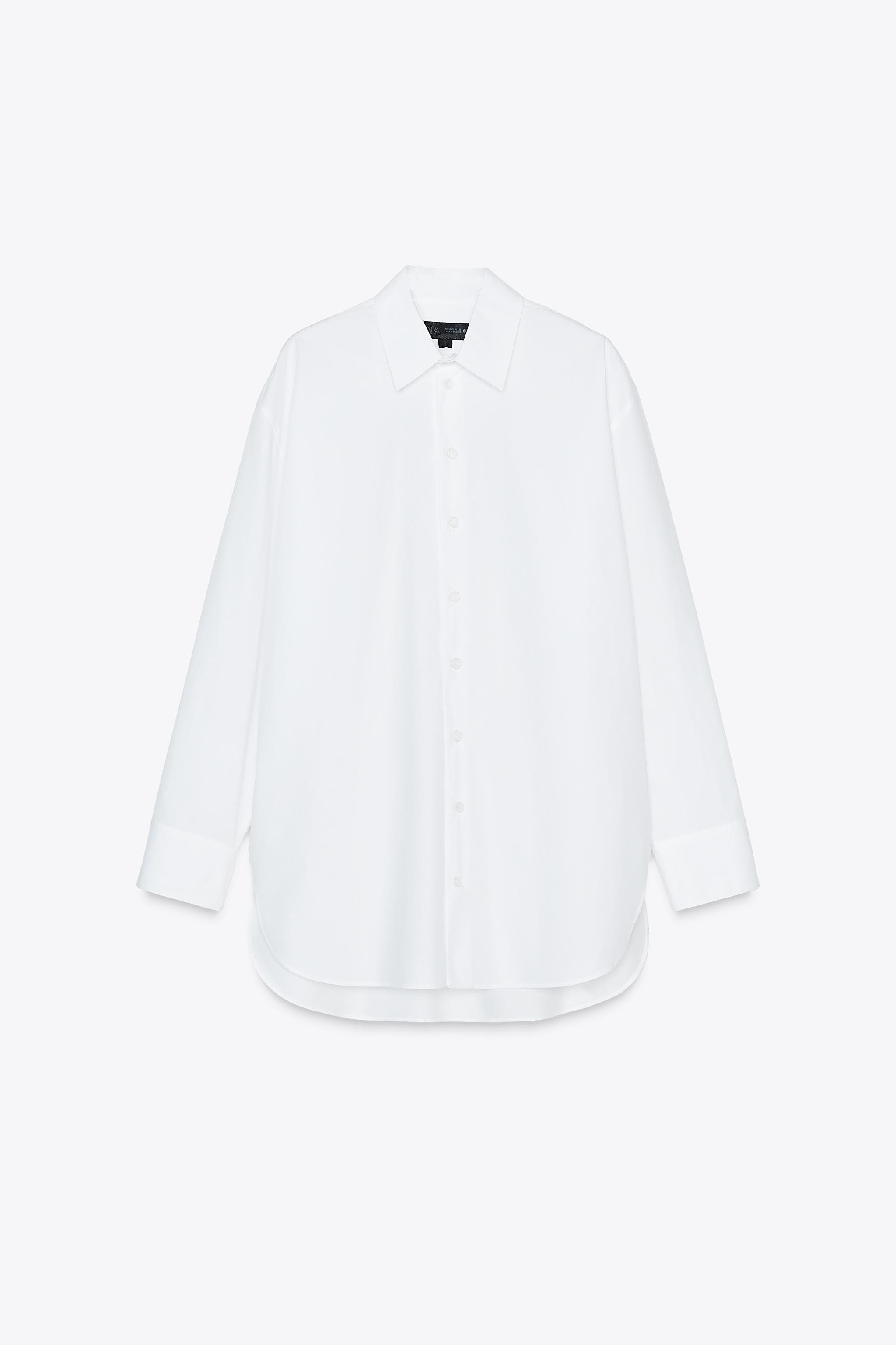 OVERSIZED POPLIN SHIRT ZW COLLECTION | Zara US