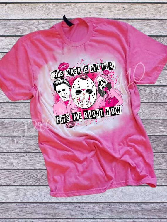 Mean girls horror sublimation Shirt, horror, mean girls, pink, ghost face, Halloween, horror shir... | Etsy (US)