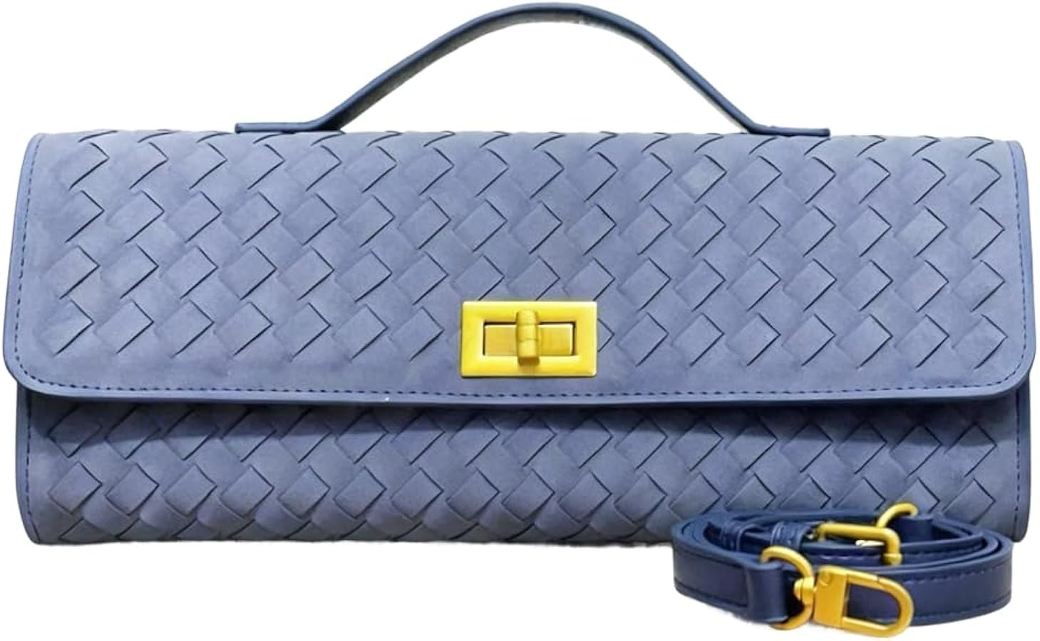 Stylish Woven Suede Handbag for Women - Trendy Evening Shoulder Bag & Casual Clutch Purse | Amazon (US)