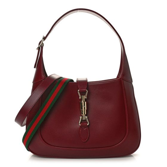 Ancora Calfskin Web Small Jackie 1961 Hobo Rosso | FASHIONPHILE (US)