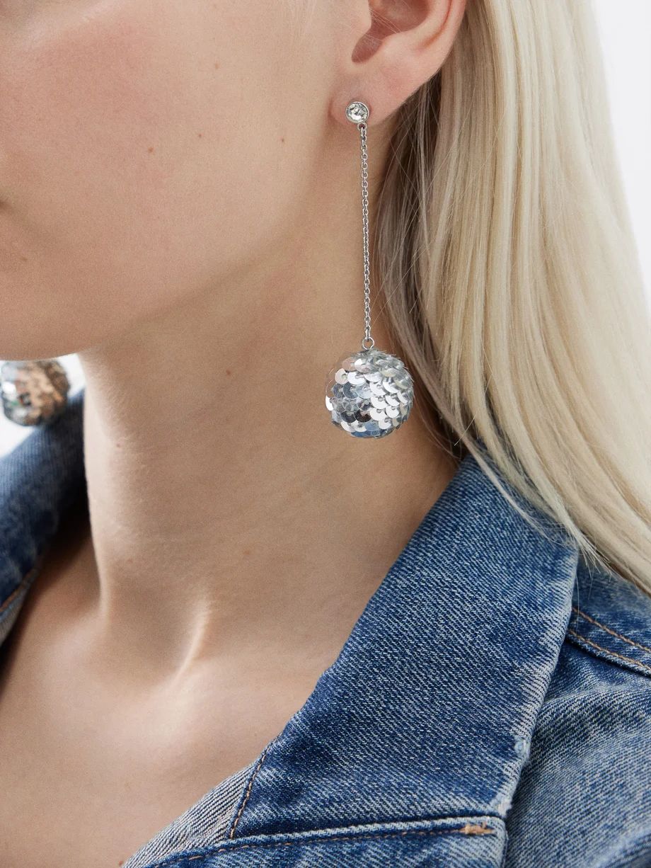 Sequin-embellished earrings | Roxanne Assoulin | Matches (US)