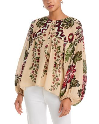 Ligia Floral Cascade Long Sleeve Blouse | Bloomingdale's (US)