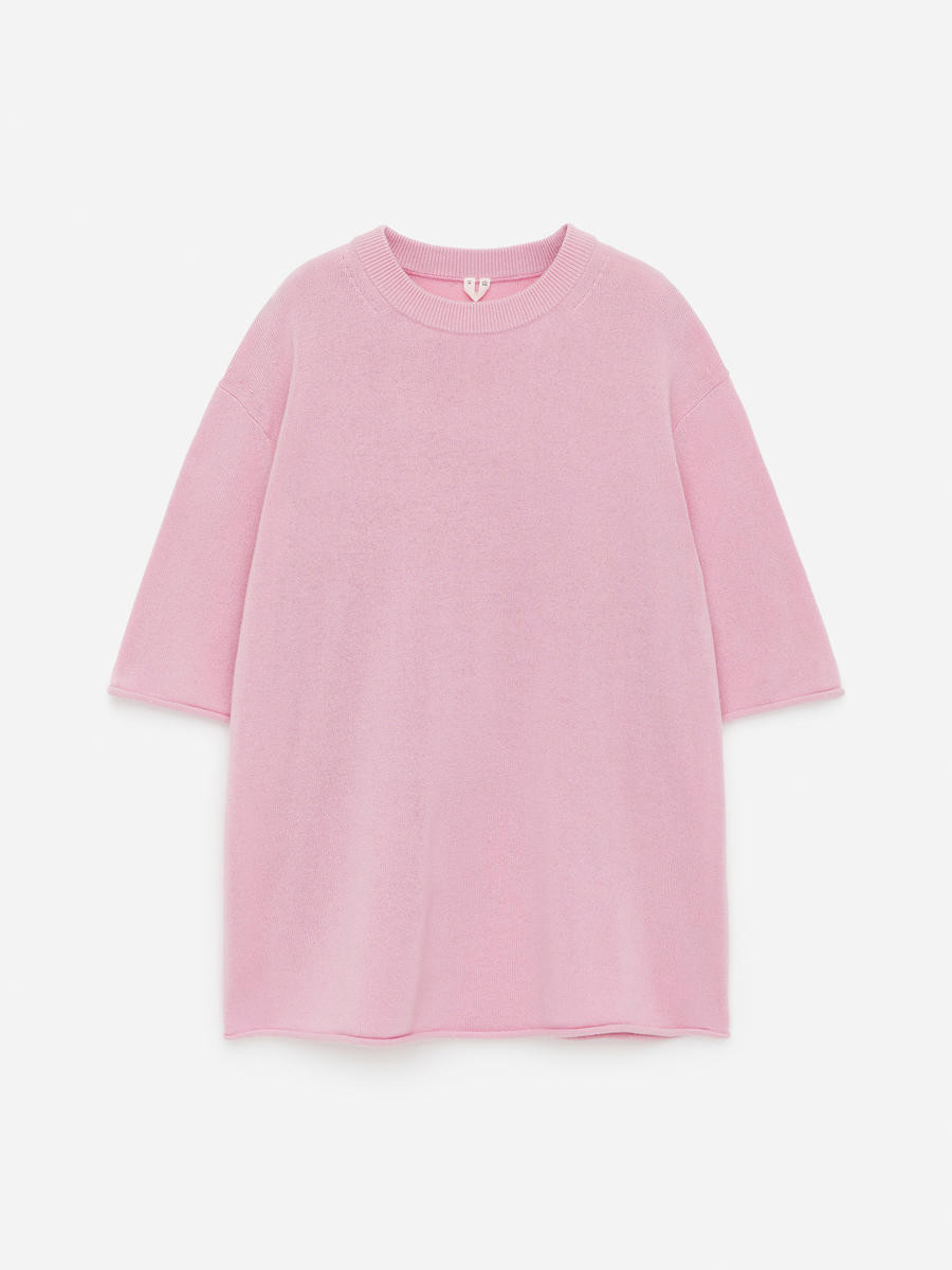 Oversize-T-Shirt aus Kaschmir – Rosa – Damen – ARKET DE | Arket EU