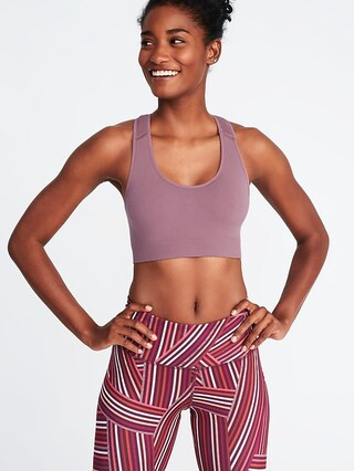Light Support Seamless Racerback Sports Bra for Women | Old Navy US