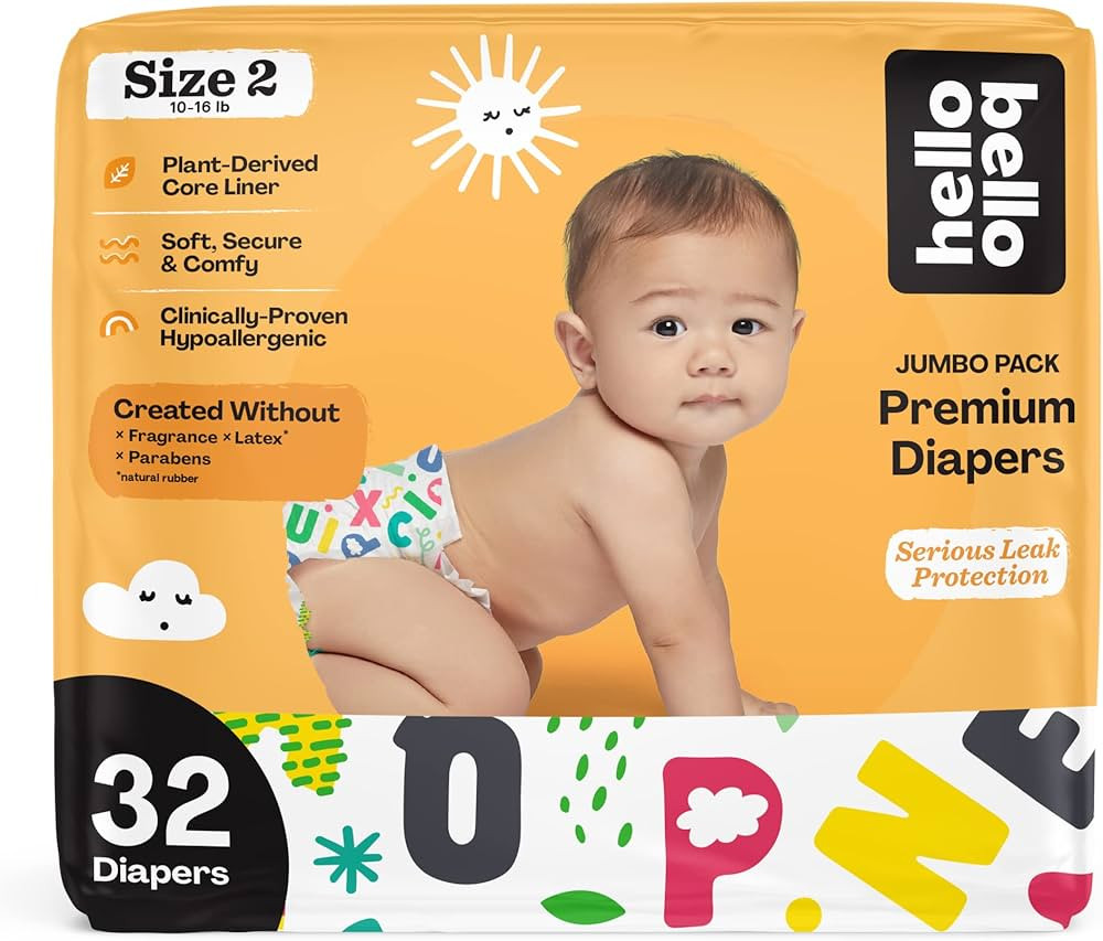 Hello Bello Premium Baby Diapers Size 2 I 32 Count of Disposeable, Extra-Absorbent, Hypoallergeni... | Amazon (US)