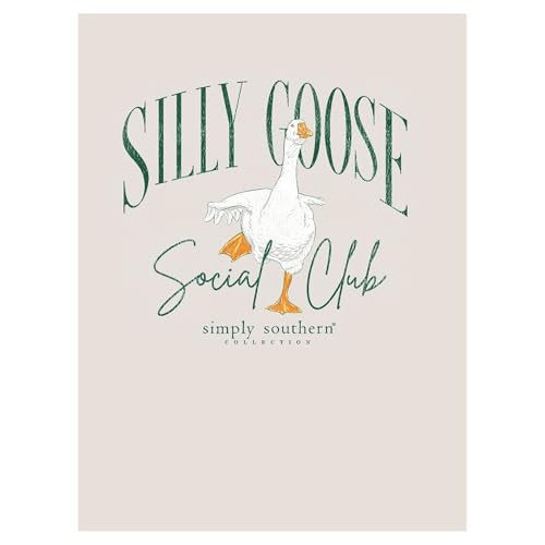 Simply Southern Silly GooseSocial Club Crew Sweatshirt M L | Amazon (US)