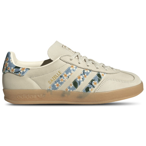 adidas Womens adidas Originals x Liberty London Gazelle Indoor - Womens Shoes Cream White/Gold Metallic Size 06.0 | Foot Locker (US)