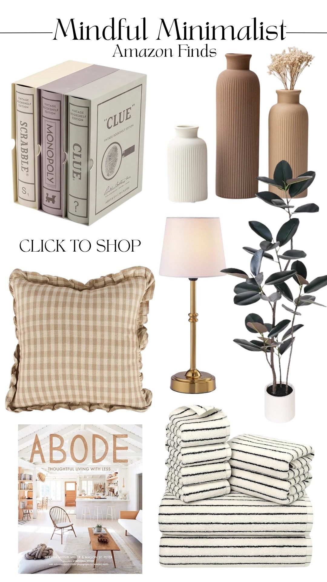 A few mindful minimalist Amazon finds for creating a home that feels calm, simple, and intentional ✨ Less clutter, more of the pieces you actually love and use. 

mindful home, minimalist finds, Amazon home, minimalist decor, simple living, home inspiration

#LTKHome