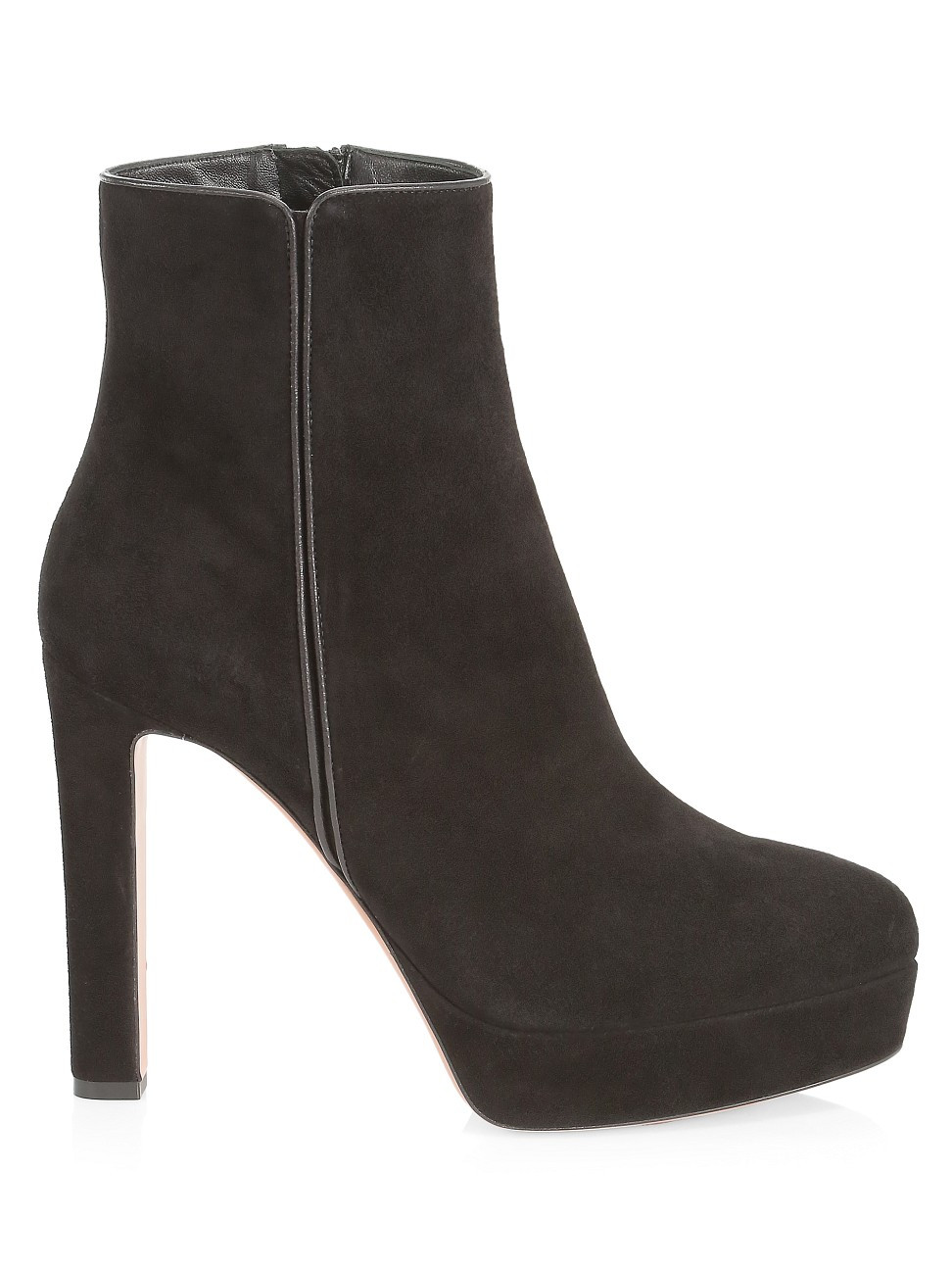 Aquazzura Women's Quant Platform Suede Ankle Boots - Black - Size 10.5 | Saks Fifth Avenue