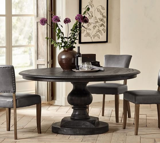 Nolan Round Pedestal Dining Table | Pottery Barn (US)
