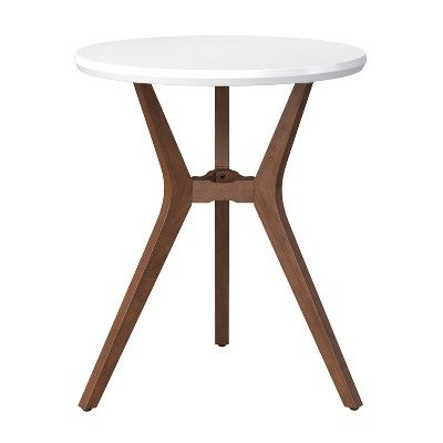 28" Emmond Mid-Century Modern Round Bistro Dining Table White - Project 62™ | Target