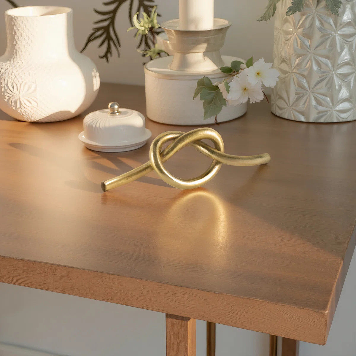 Metal Knot Sculpture - 12" x 5" x 3" | Wayfair North America