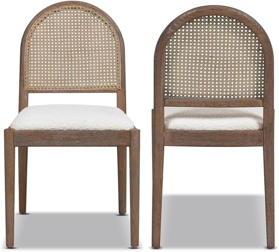 Jennifer Taylor Home Panama 18.5" Cane Rattan Side Dining Chair, Set of 2 | Amazon (US)
