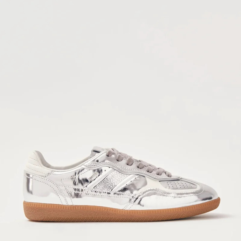 ALOHAS Tb.490 Rife Shimmer Silver Cream Leather Sneakers - Grey - EU 35 | Verishop