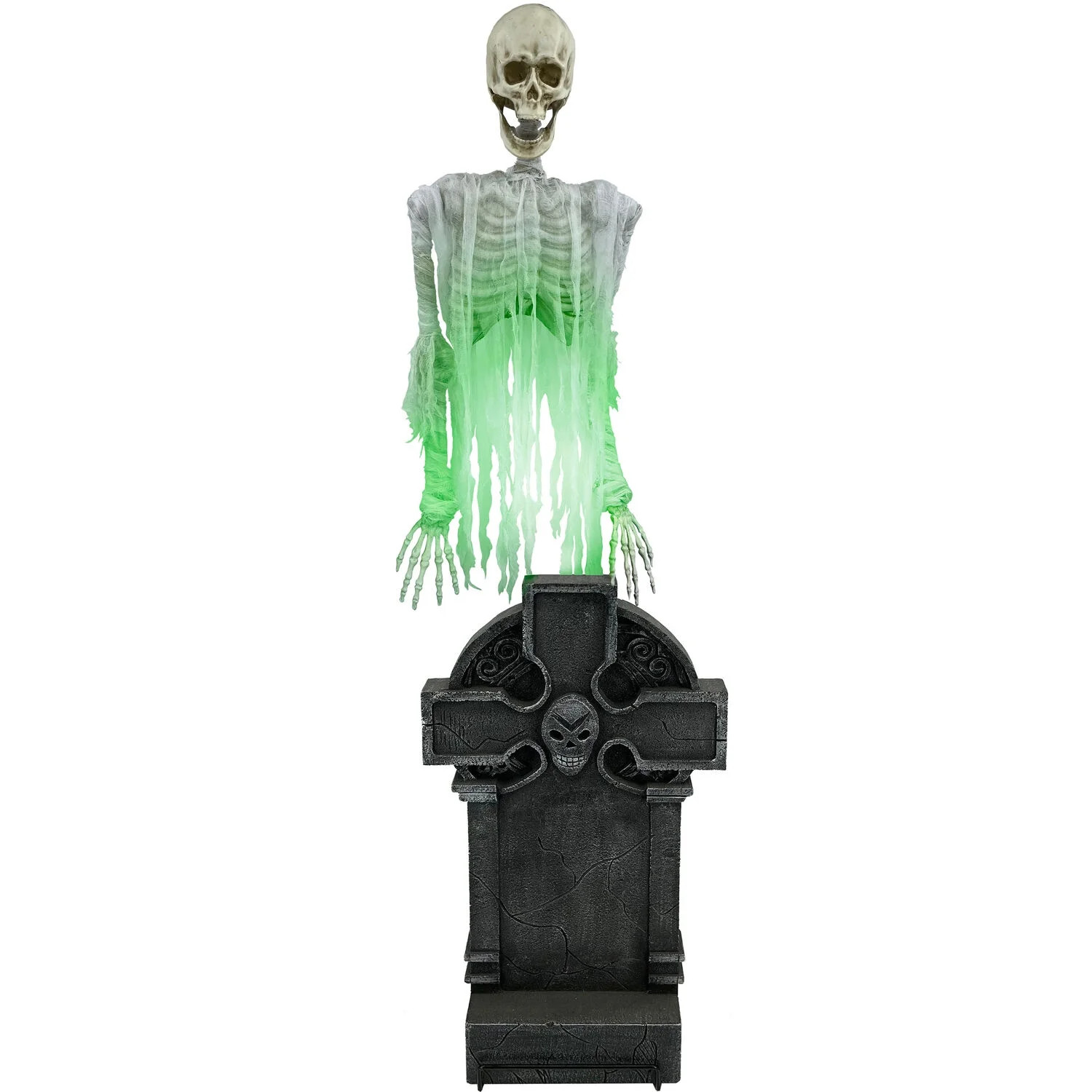 Haunted Hill Farm Skeleton Ghost Animatronic by Tekky with Lights and Sound | Walmart (US)