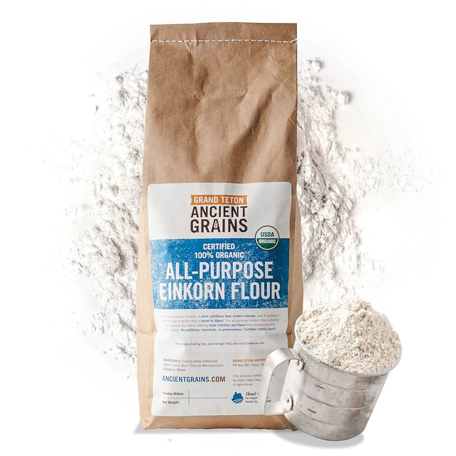 Grand Teton Ancient Grains - 100% Organic All-Purpose Einkorn Flour, Einkorn Flour Organic & Non-... | Amazon (US)