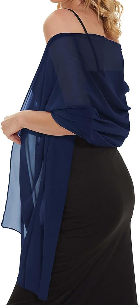 CHICGAL Women's Scarf Shawls and Wraps for Evening Dress Wedding Party Bridal Scarves Sarong Cove... | Amazon (US)