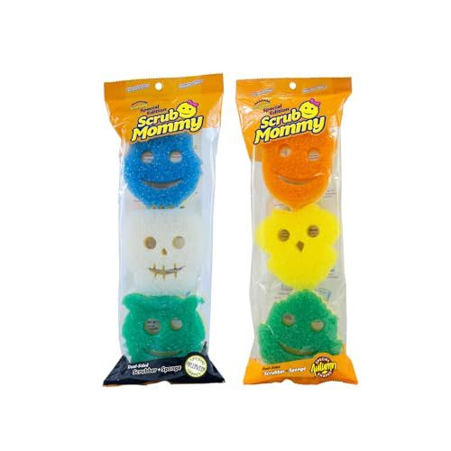 Scrub Daddy Scrub Mommy Special Edition Fall + Halloween - Scratch-Free Multipurpose Dish Sponge - BPA Free & Made with Polymer Foam - Stain & Odor Resistant Kitchen Sponge (6 Count) | Amazon (US)