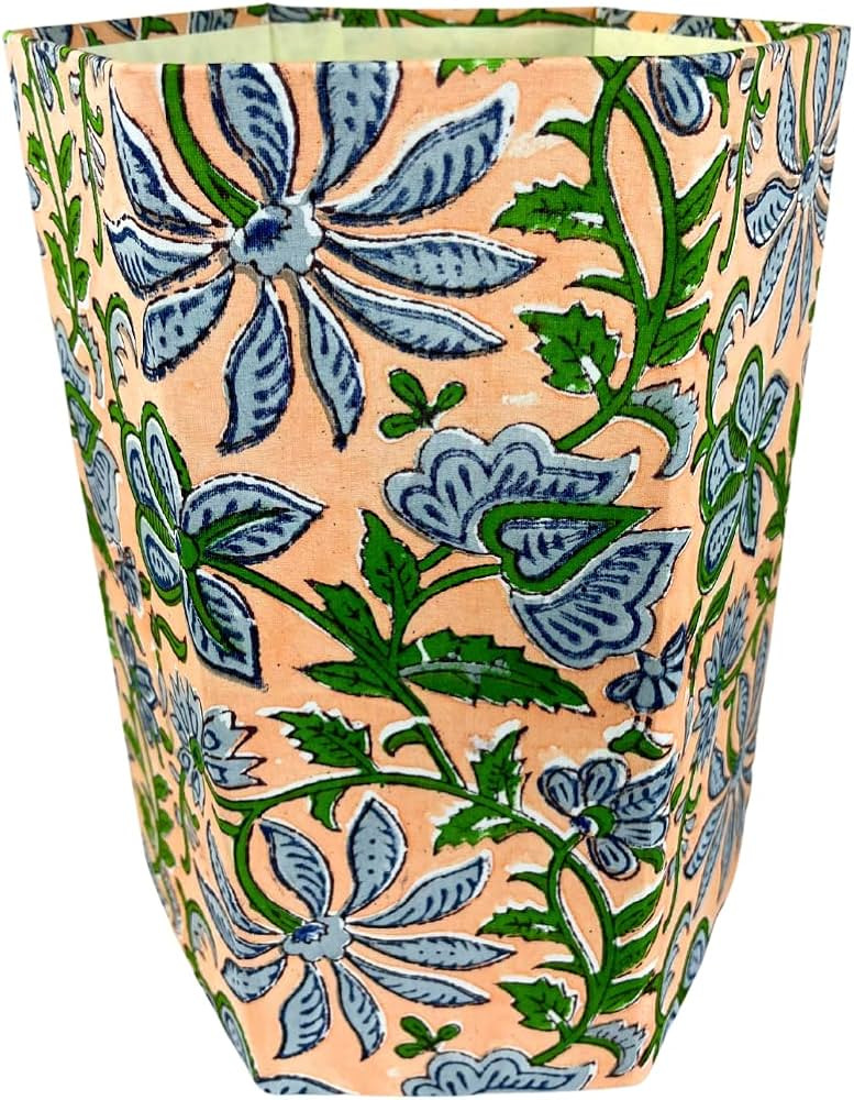 Waste Basket | Decorative Small Waste Basket | Cute Bedroom Trash Can | Colorful Trash Can (Green... | Amazon (US)