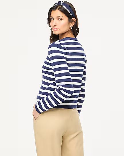 Striped cotton lady jacket cardigan sweater | J.Crew Factory