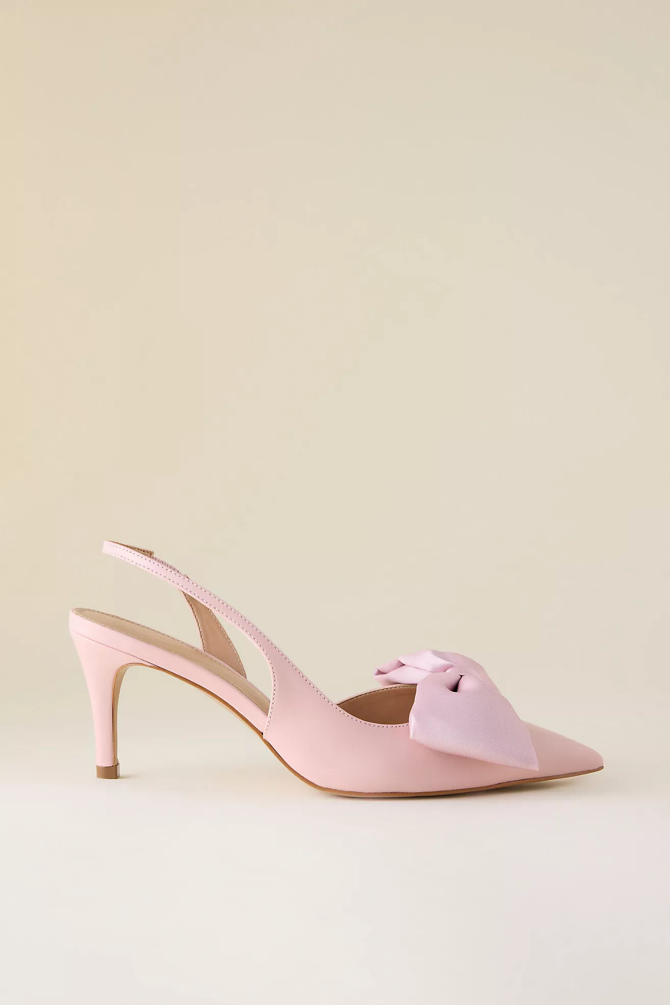 By Anthropologie Satin Bow Slingback Heels | Anthropologie (UK)