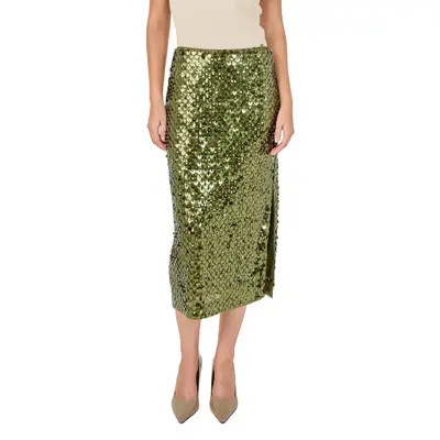 Endless Rose Paillette Pencil Midi Skirt in Green at Nordstrom, Size Medium | Nordstrom