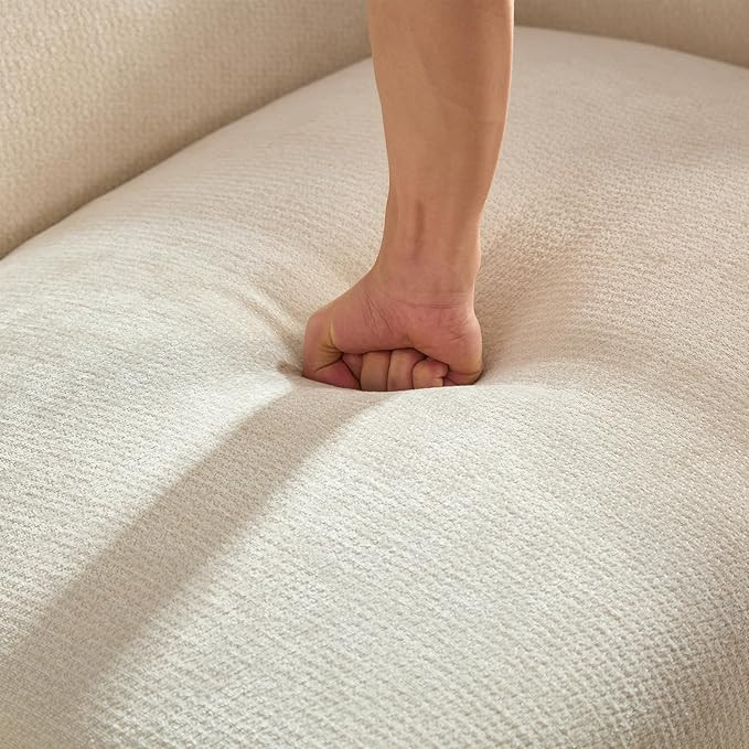 MEETAKING 82.7" Modern Boucle Sofa, 3-Seater Upholstered Couch with Metal Legs, Luxury Deep Seats... | Amazon (US)