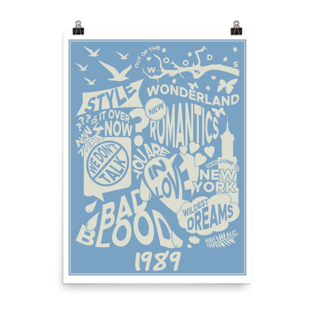 1989 TV Poster tracklist Taylor Album 2022 Swifties - Etsy | Etsy (US)