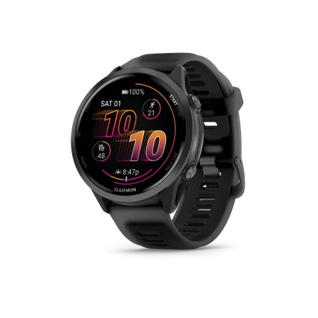 Garmin Forerunner 570, 47mm, Advanced GPS Running and Triathlon Smartwatch, AMOLED Display, Training and Recovery Features, Slate Gray Aluminum with Translucent Black/Black Band | Walmart (US)