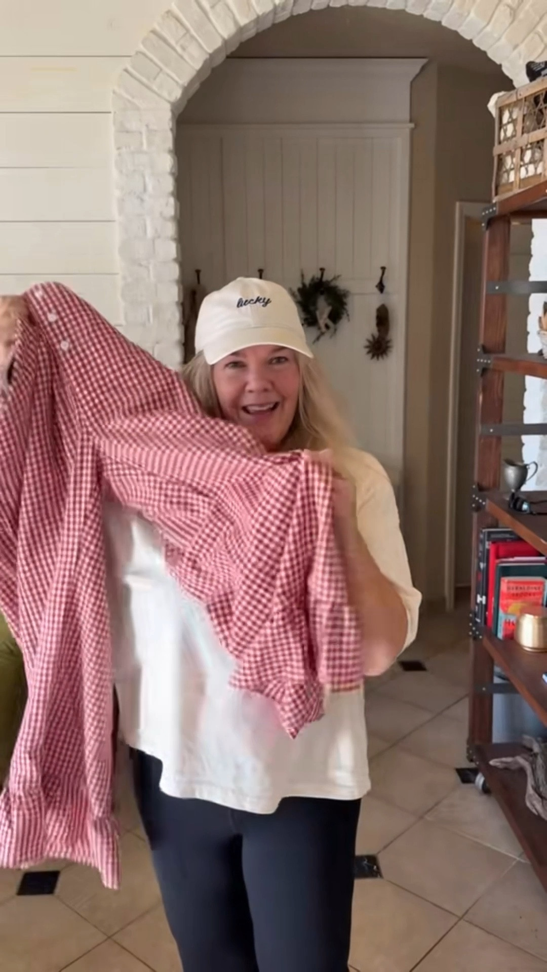 So many fun Spring Pieces!!! Gingham pants (XL a bit big) Dress XL, Cardigan XL, RicRac pants &Milk tee from Pigeon Said Please (Larges and unlinkable) polka dot pants L #springfashion #gingham #easterdress 

#LTKOver40 #LTKSeasonal #LTKMidsize