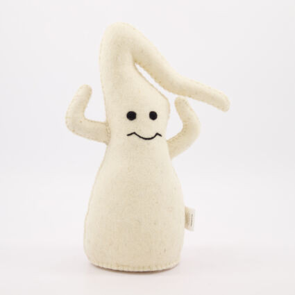 Cream Felt Ghost Halloween Decoration 33x23cm | TK Maxx