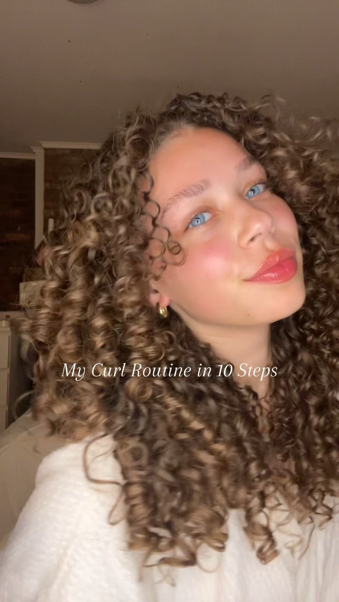 My curly hair routine🤍