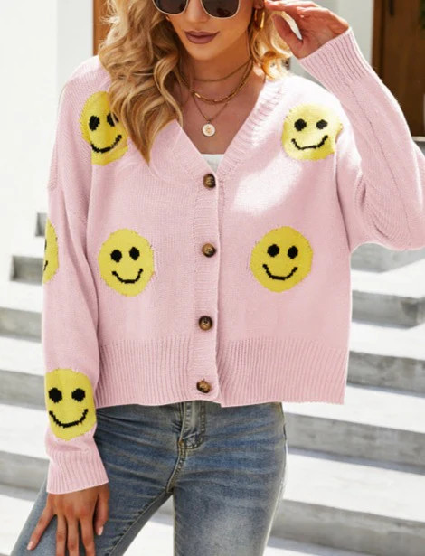 Myra Smiley Cardigan | Goodnight Macaroon