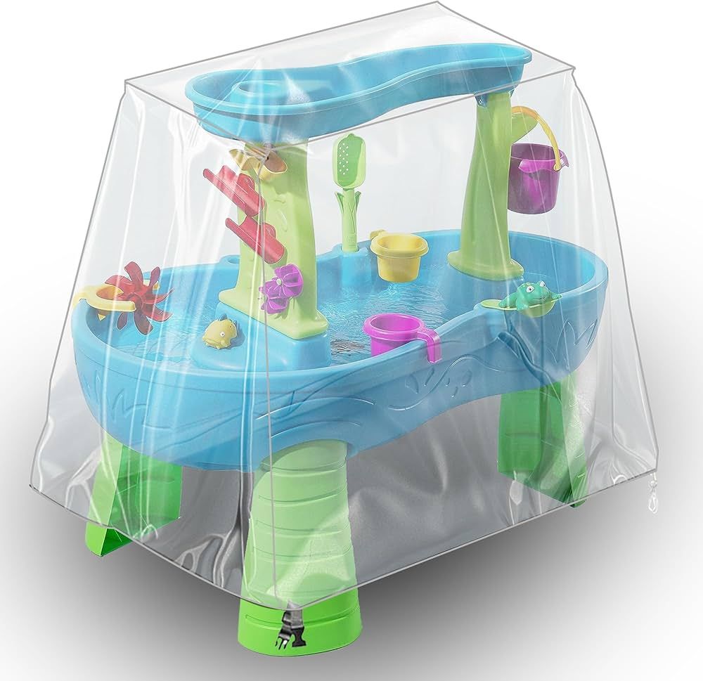 Kids Water Table Cover, Fit Step2 Rain Showers Splash Pond Water Table Waterpark Play Table Cover... | Amazon (US)