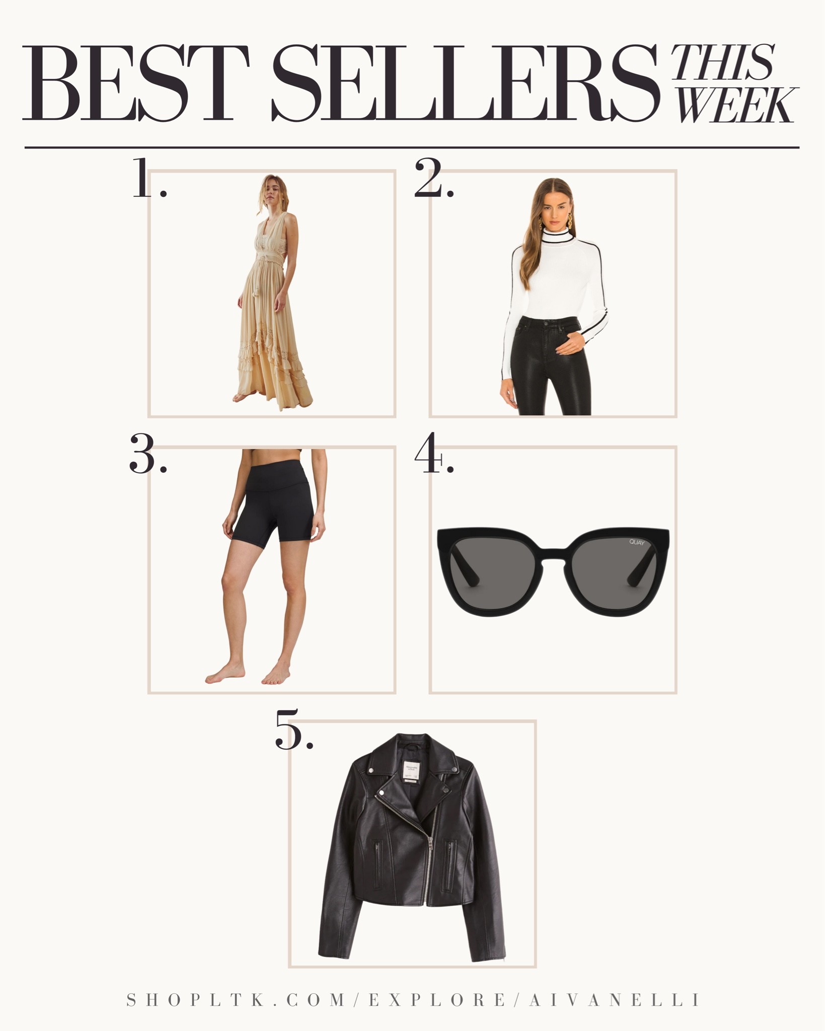 Best Sellers This Week!

Women’s date night outfit ideas
Women’s distressed denim
Outfit ideas for spring
Spring fashion
Spring style
Leather pants
Black heels
Hoop earrings
Black clutch
Black bodysuit
Women’s night looks
Styled look
Women’s workwear
Spring bags
Summer bags
Beach totes
Summer crossbody purses

#LTKstyletip #LTKSeasonal #LTKsalealert