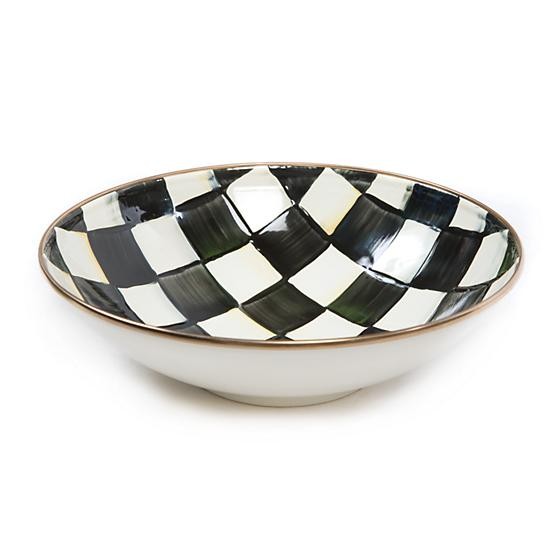 Courtly Check Enamel Gourmand Coupe | MacKenzie-Childs