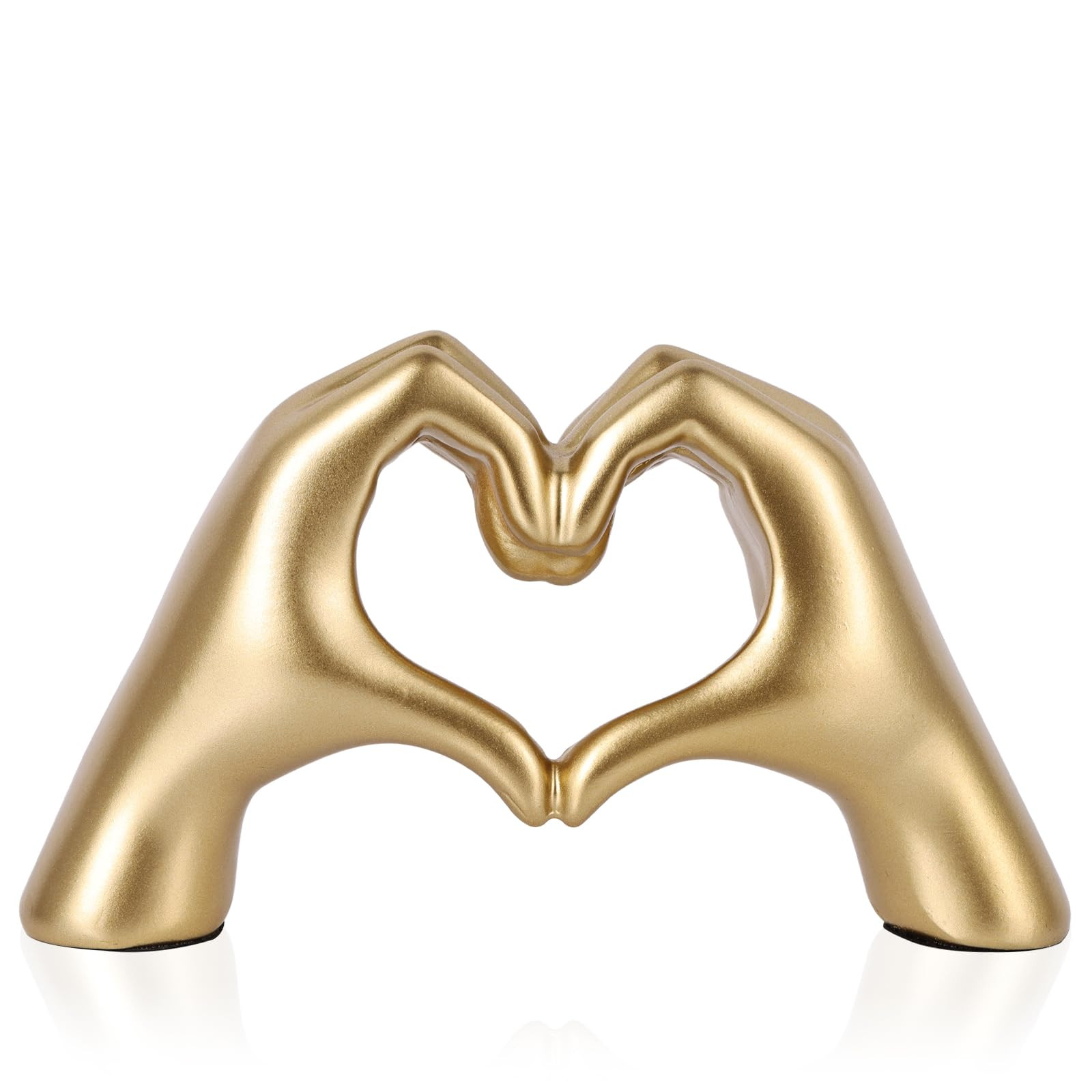 Heart Shaped Hand Statue, Gold Home Decor Accents for Living Room Coffee Table TV Cabinet Bookshe... | Amazon (US)
